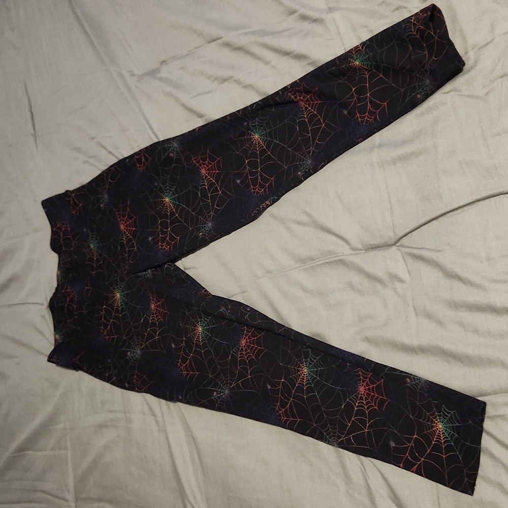 Torrid Colorful Spiderweb Leggings size 0